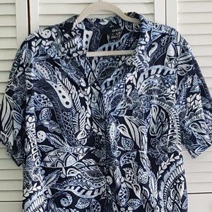 Erika Plus Size Button Down Top